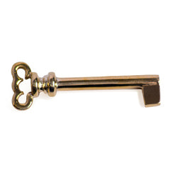 2 3/4 Inch Brass Georgian Style Skeleton Blank Key