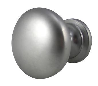 Round Traditional Cabinet & Furniture Knob in a Polished Chrome Finish