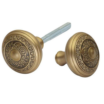 Traditional Egg and Dart Spare Door Knob Set (Several Finishes Available)