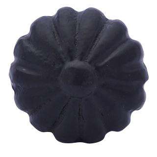 Solid Iron Round Floral Style Cabinet & Furniture Knob