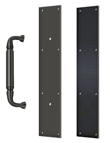 20 Inch Traditional Door Pull and Push Plates