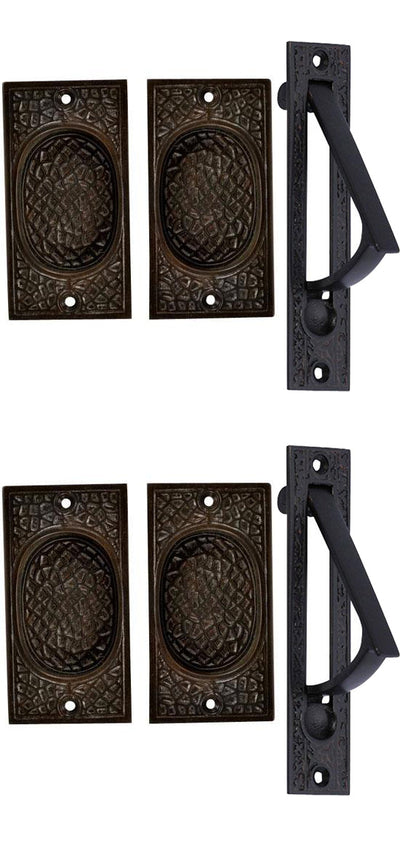 Craftsman Pattern Single Pocket Passage Style Door Set