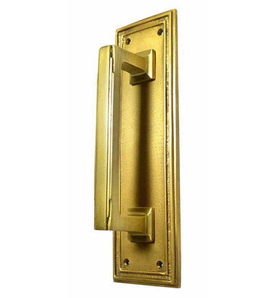 10 Inch Solid Brass Classic Art Deco Style Pull and Push Plate (Several Finishes Available)