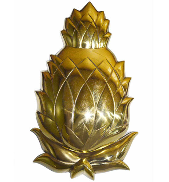 7 1/2 Inch Solid Brass Pineapple Door Knocker in Several Finishes