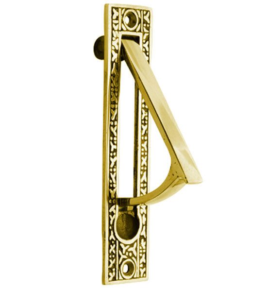 5 Inch Solid Brass Rice Pattern Edge Pull in Several Finishes