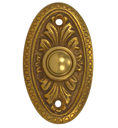 Brass Doorbell Push Button Avalon Style