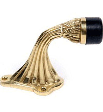 3 Inch Solid Brass Floor Mounted Bumper Door Stop in Several Finishes