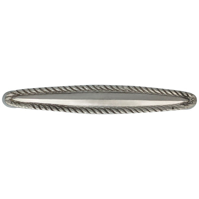 3 Inch C-to-C Brass Georgian Roped Style Pull (Brushed Nickel Finish)