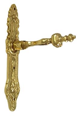 4 Inch Solid Brass Baroque / Rococo Drop Pull