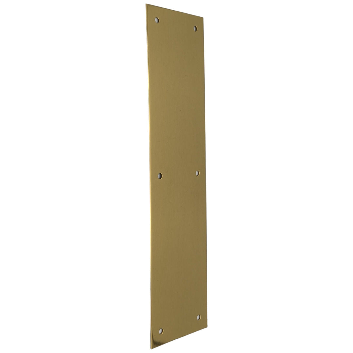 12 Inch Overall Traditional Solid Brass Push Plate (Several Finishes Available)