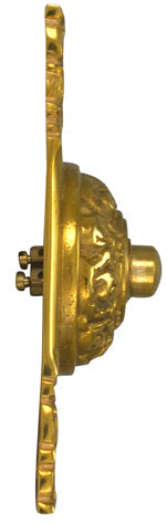 4 1/4 Inch Art Nouveau Solid Brass Doorbell