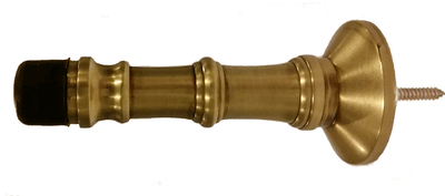 4 Inch Traditional Solid Brass Door Stop in Several Finishes