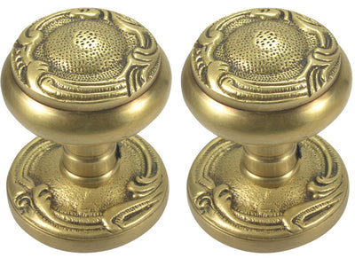 Solid Brass Lafayette Swirl Style Round Knob Set