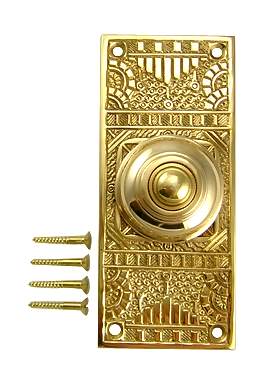 Solid Brass Eastlake Style Door Bell