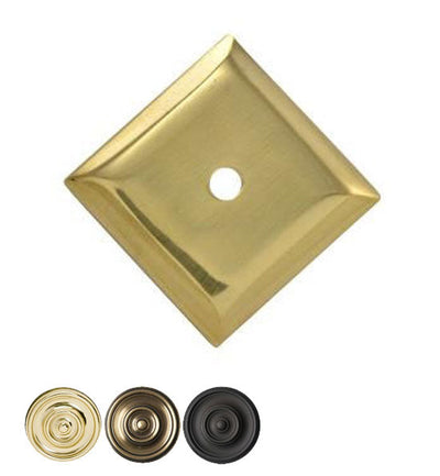 1 2/5 Inch Solid Brass Traditional Back Plate