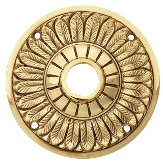 Solid Brass Set of Feather Style Rosettes