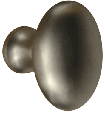 Solid Brass Traditional Egg Shaped Cabinet & Furniture Knob