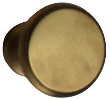 Traditional Brass Flat Top Round Cabinet & Furniture Knob