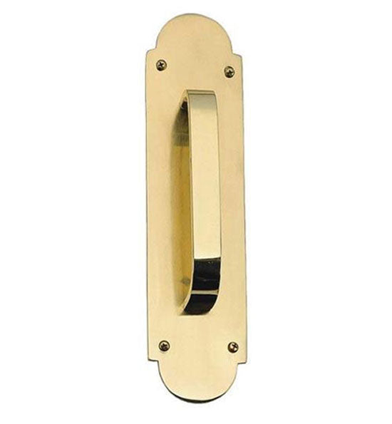 12 Inch Traditional Door Pull & Plate in Several Finishes