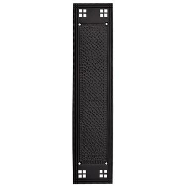 10 Inch Craftsman Style Push Plate (Oil Rubbed Bronze Finish)