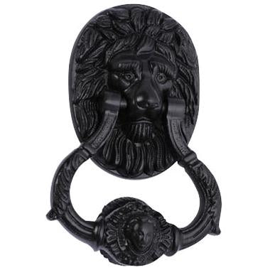 7 Inch (3 3/4 Inch c-c) Large Ornate Lion Door Knocker (Oil Rubbed Bronze)
