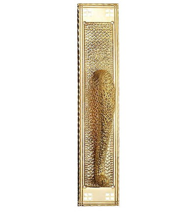 18 Inch Craftsman Style Door Pull & Plate in Several Finishes
