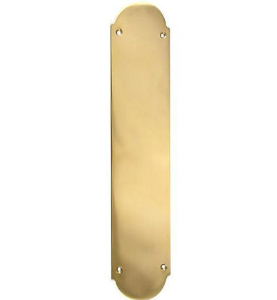 12 Inch Traditional Style Door Push Plate in Several Finishes