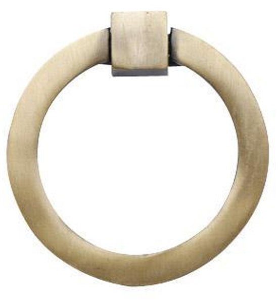 Mission Style Solid Brass Oversized Ring Pull