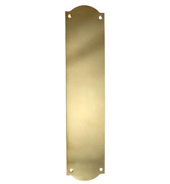 12 Inch Solid Brass Oval Push Plate in Several Finishes