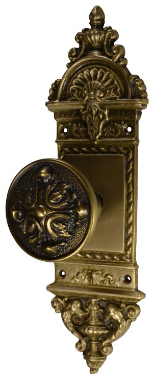 European Door Set With Romanesque Style Knob