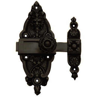 5 1/2 Gargoyle French Door or Cabinet Slide Bolt Latch (Several Finishes Available)