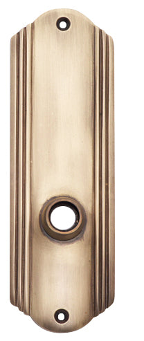 7 Inch Solid Brass Art Deco Door Back Plate