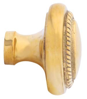 Solid Brass Georgian Roped Egg Shaped Cabinet & Furniture Knob