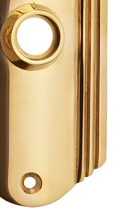 7 Inch Solid Brass Art Deco Door Back Plate