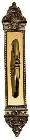 Solid Brass L'Enfant 16 1/2 Inch Pull Plate (Several Finishes Available)