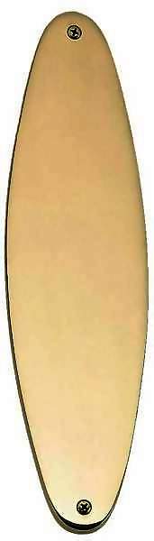 11 Inch Solid Brass Oval Push Plate in Several Finishes