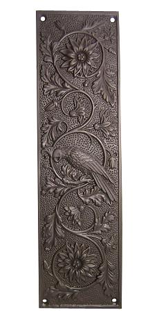 11 1/4 Inch Cockateel Bird and Flower Push Plate