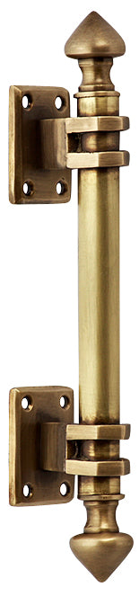8 Inch Solid Brass Colonial Style Pull in Several Finishes