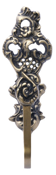 Solid Brass Curtain Tie Back - Baroque Style
