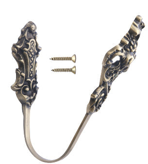 Solid Brass Curtain Tie Back - Baroque Style