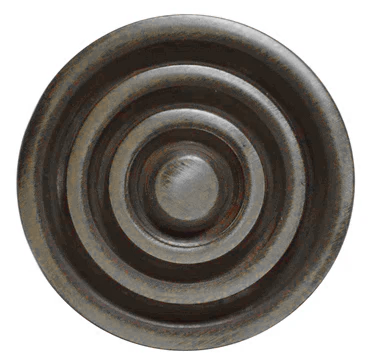 1 1/2 Inch Solid Brass Concentric Circle Cabinet & Furniture Knob