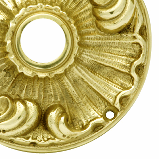 Romanesque Solid Brass Rosette Plate